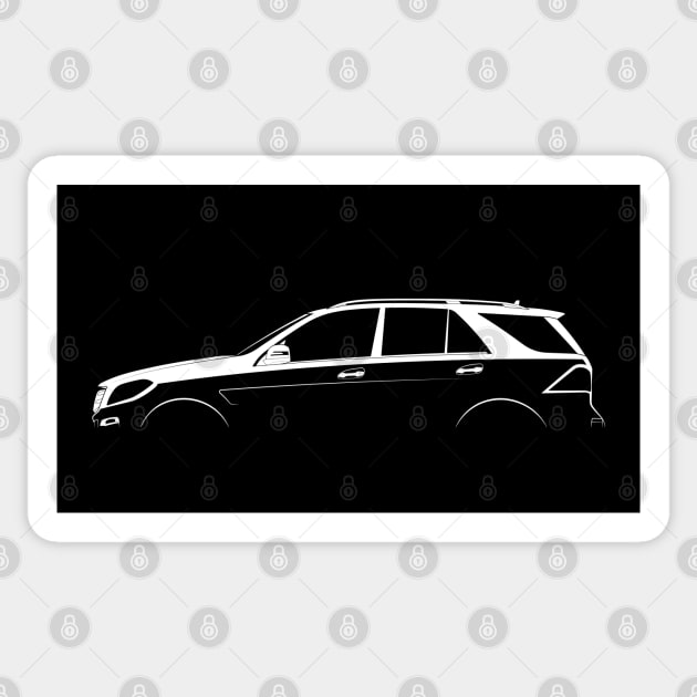 Mercedes-Benz M-Class AMG (W166) Silhouette Sticker by Car-Silhouettes